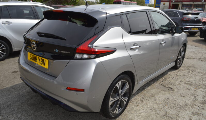 Nissan Leaf 40kWh Tekna Auto 5dr ELECTRIC 2018 AUTOMATIC SAT NAV LEATHER INT full